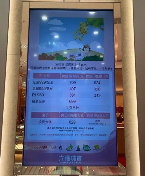 金价回落，探访“五一”黄金消费市场，金店：销量不如春节假期