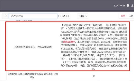 长川科技拟被八折协议转让是否涉嫌违规？实控人疑似与私募基金存在密切关系